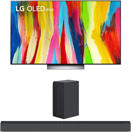 LG E55LGOLED55C2PUA 55" OLED 4K TV Bundle