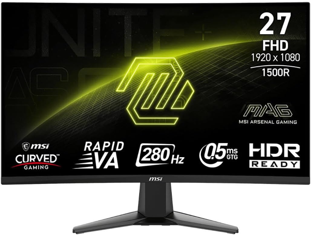 MSI MAG 276CXF 27" FHD 280Hz Curved Gaming Monitor