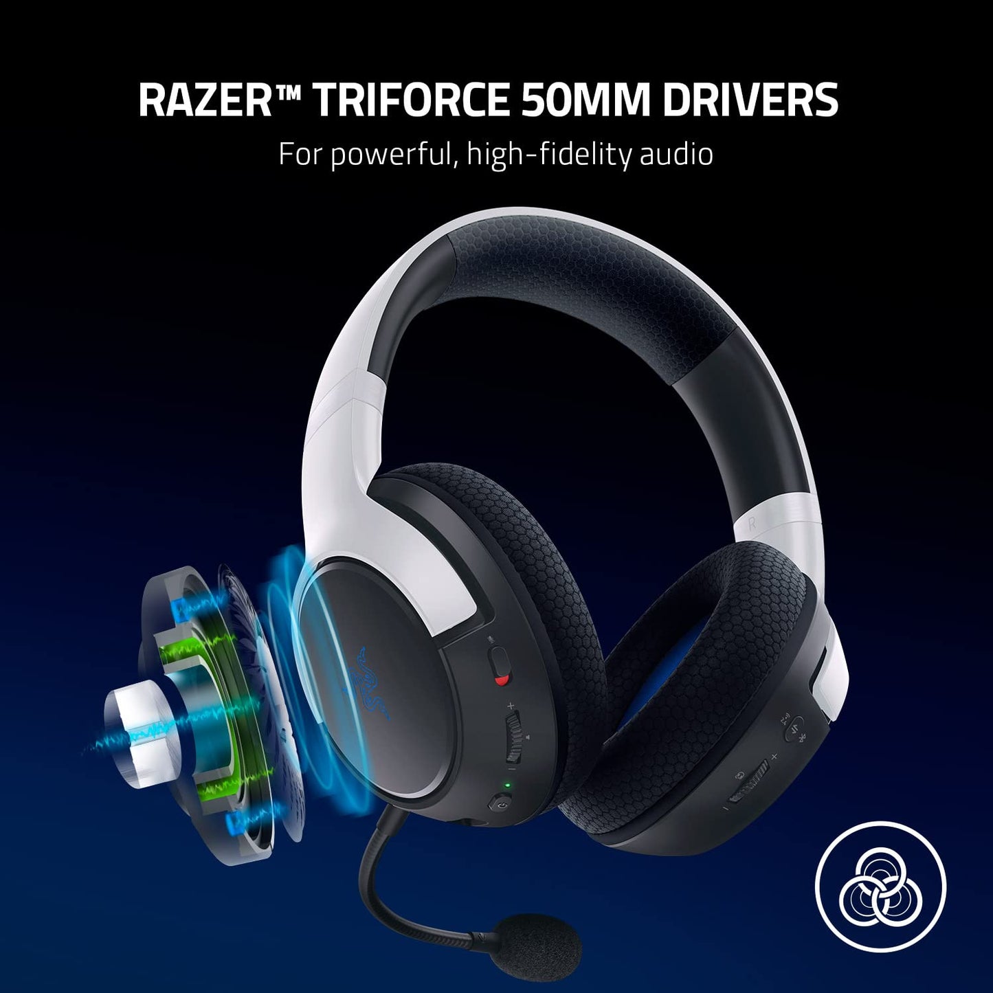 Razer RZ82-03980100-B3M1 Kaira PS5 Headset & Charging Stand Bundle