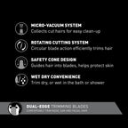 Panasonic ER430K Nose Ear Hair Trimmer Vacuum
