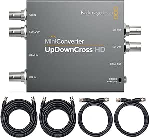 Blackmagic Design Mini Converter UpDownCross HD Bundle
