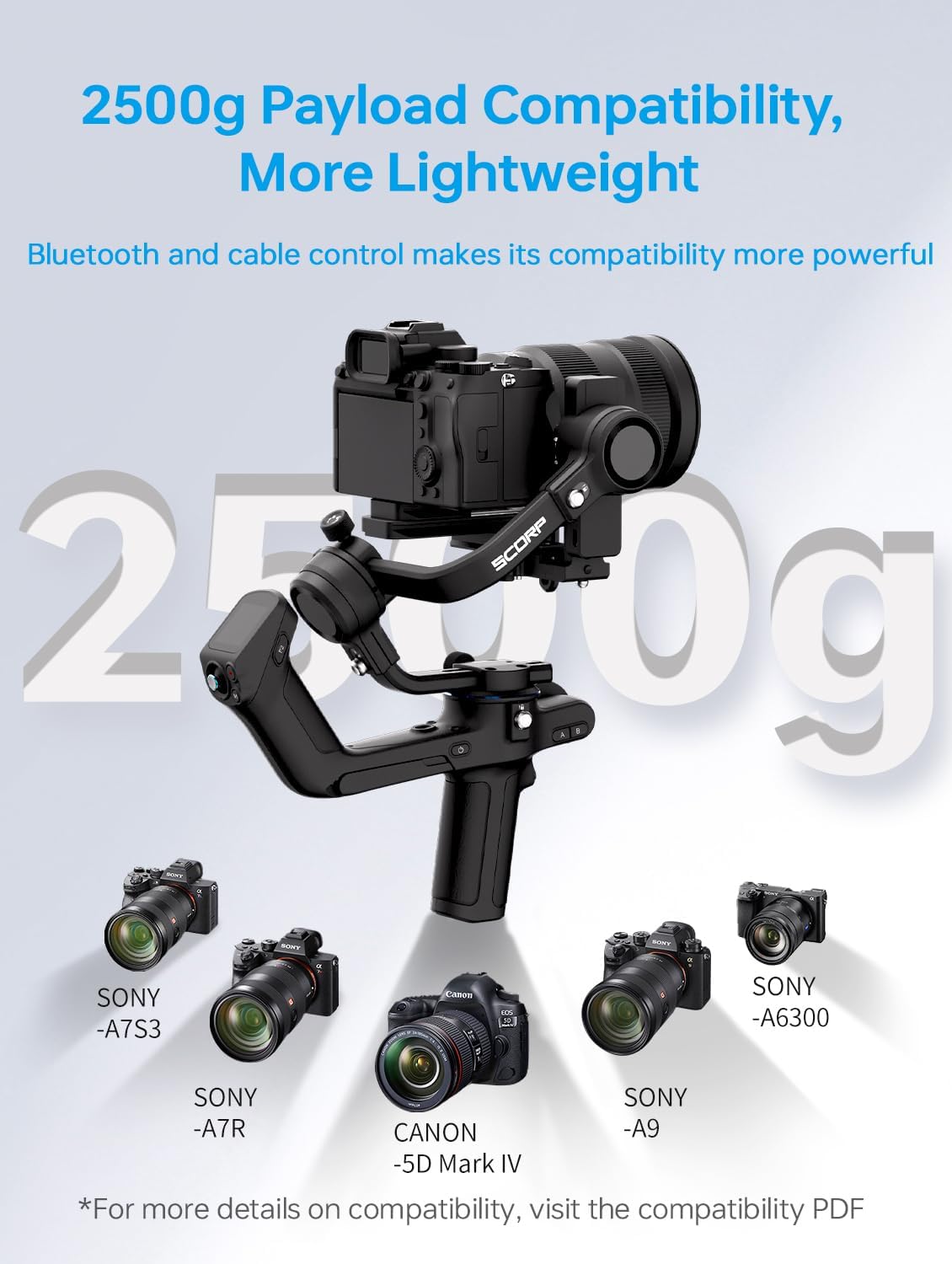 FeiyuTech JZJ-F2-2STD-UK SCORP 2 Camera Gimbal Stabilizer