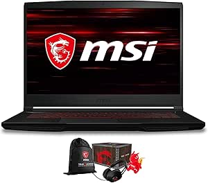 MSI GF63439-3202-226472 i7 RTX 3050 Gaming Laptop + Loot