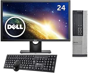 Dell 9020 Optiplex SFF PC, i5, 8GB RAM, 480GB SSD, 24" Monitor (Renewed)