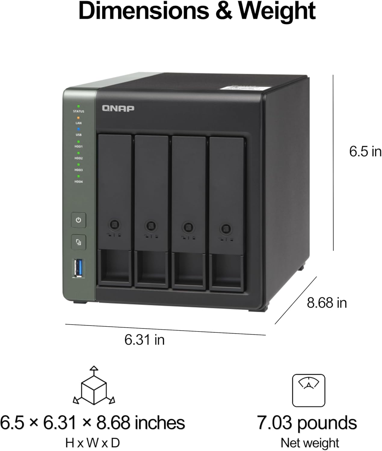QNAP TS-431X3 4-Bay 10GbE High-Speed NAS