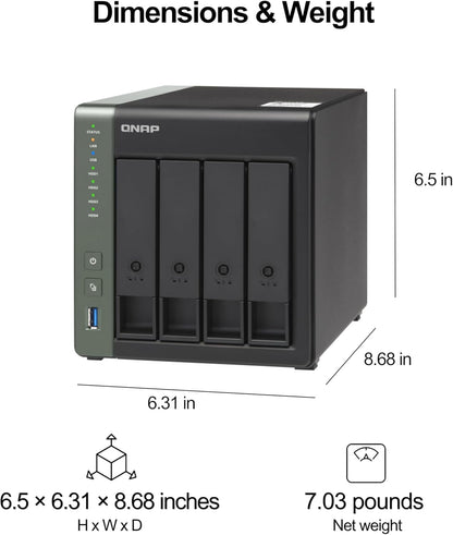 QNAP TS-431X3 4-Bay 10GbE High-Speed NAS