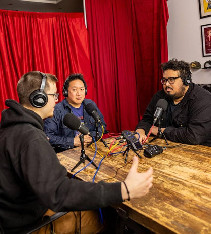 Zoom H6essential Portable Audio Recorder Podcast Mic Bundle