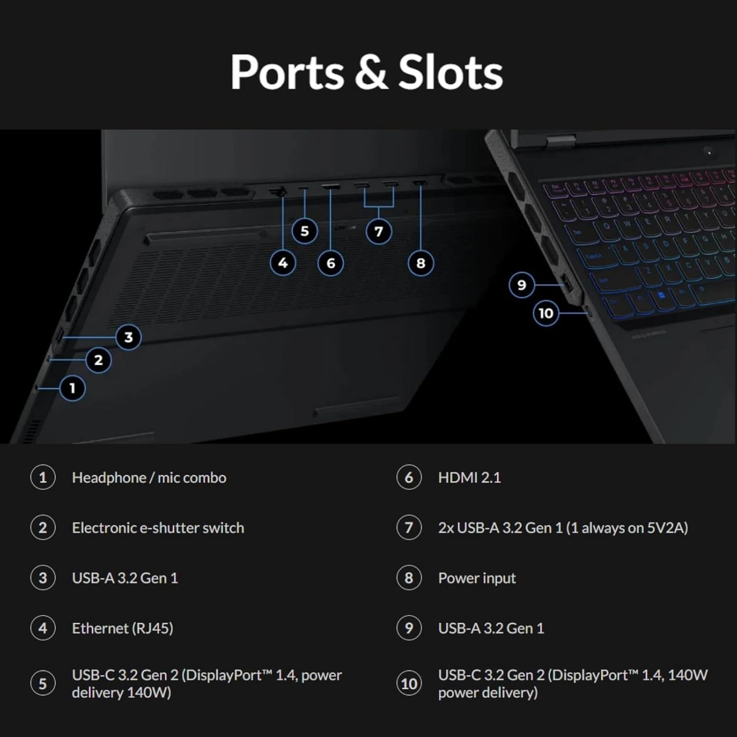 Lenovo Legion Pro 7i Gen 9 i9 RTX 4080 Gaming Laptop