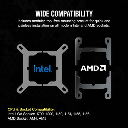 Corsair CW-9061005-WW iCUE Link H100i RGB Liquid Cooler