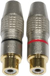 Accu Cable AC-C-RFG/SET Gold-Plated Female RCA Connector Set