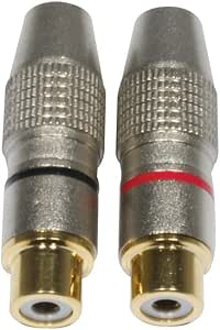 Accu Cable AC-C-RFG/SET Gold-Plated Female RCA Connector Set