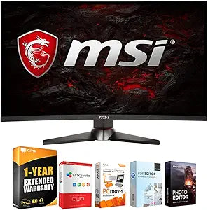 MSI E9MSIOPTIXMAG27CQ 27" 144Hz Curved Gaming Monitor Bundle