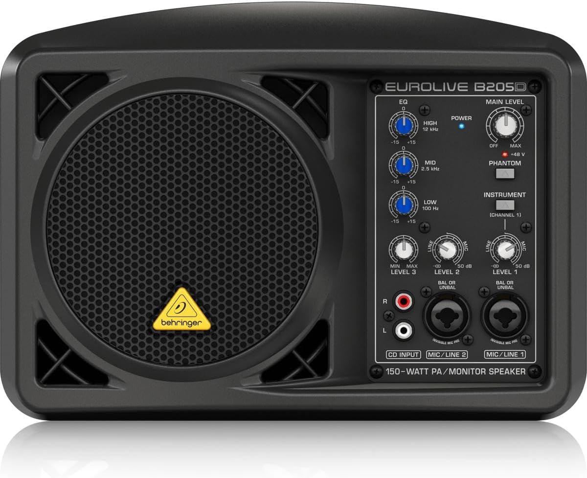 Behringer B205D Eurolive 150W Powered Monitor Speaker