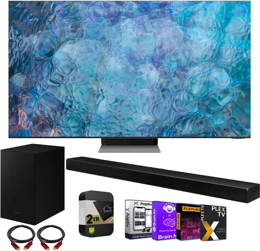 Samsung E18SAMQN85QN900A 85" 8K Neo QLED TV Bundle