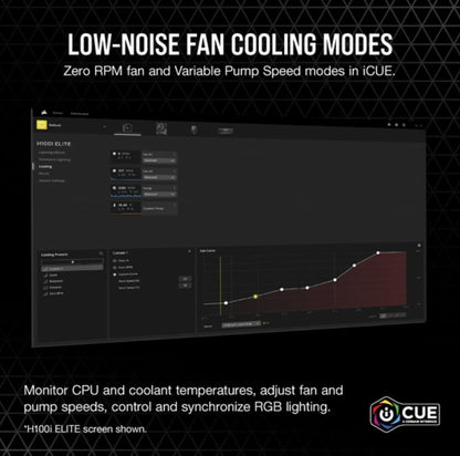 Corsair CW-9060058-WW iCUE H100i RGB Elite Liquid CPU Cooler