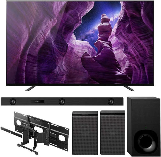 Sony XBR-65A8H 65" OLED TV Home Theater Bundle