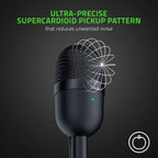 Razer RZ19-03450100-R3U1-cr Seiren Mini USB Streaming Microphone Black Renewed