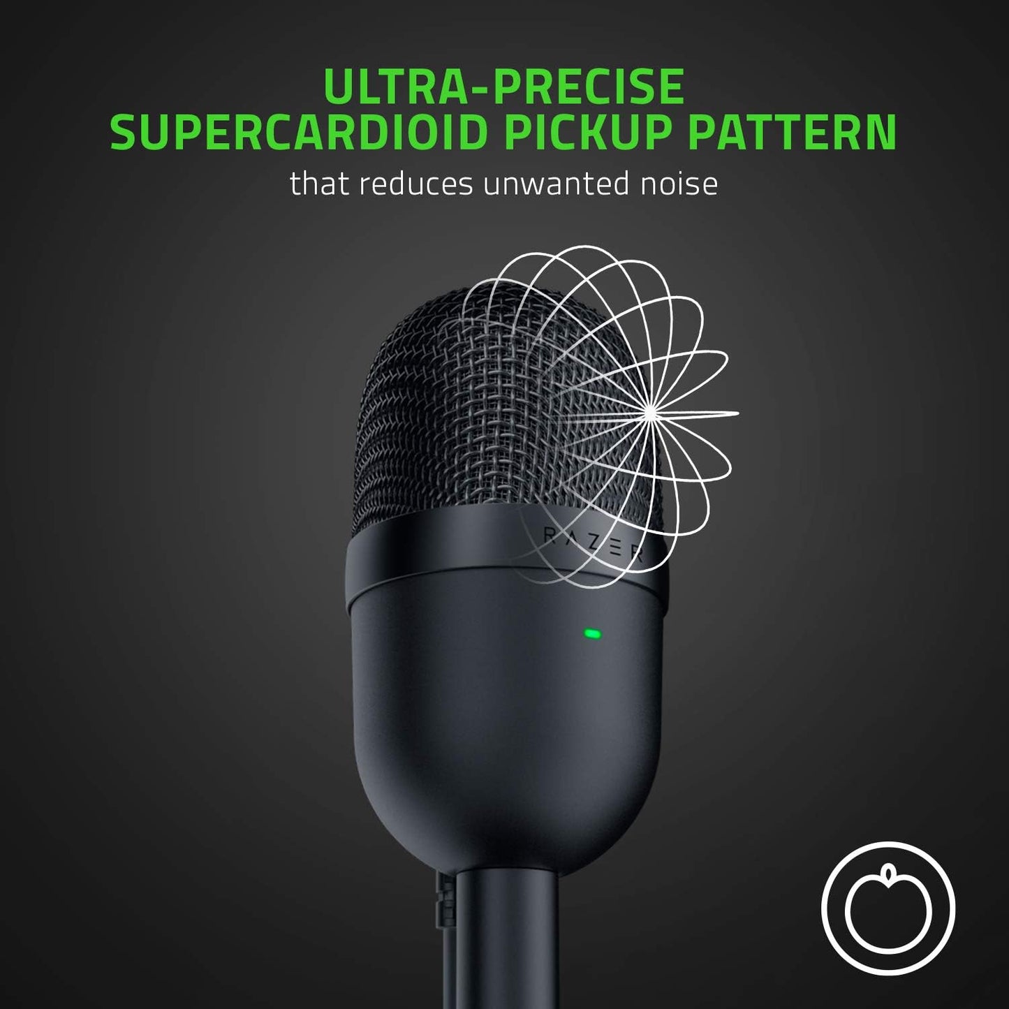 Razer RZ19-03450100-R3U1-cr Seiren Mini USB Streaming Microphone Black Renewed