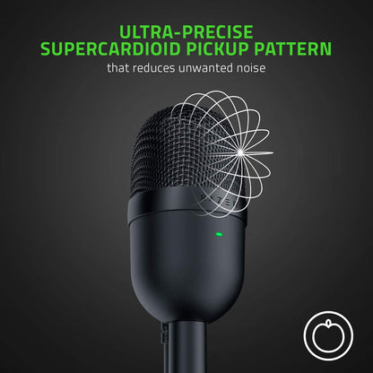 Razer RZ19-03450100-R3U1-cr Seiren Mini USB Streaming Microphone Black Renewed