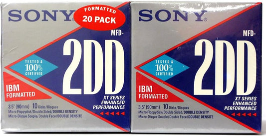 Sony Mfd-2dd 1MB 3.5" XT Series Diskette 20-Pack