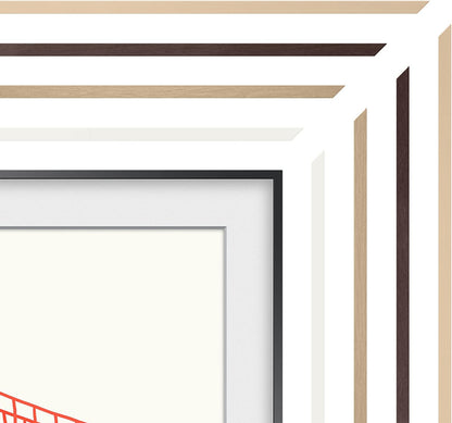 Samsung SAMSUNG (2021 50" Modern Brown Frame Bezel