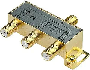 Monoprice 110014 Premium 3-Way Coax Cable Splitter