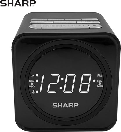 Sharp FM Clock Radio Bluetooth Speaker USB Charge