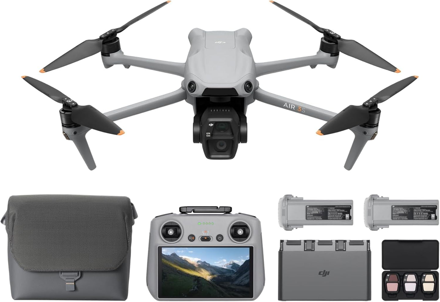 DJI Air 3S Fly More Combo RC 2 Screen Remote