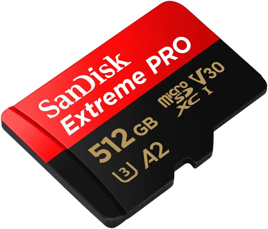 SanDisk SDSQXCD-512G-GN6MA 512GB Extreme PRO microSDXC