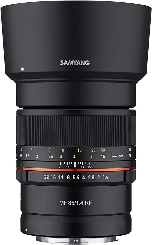 Samyang SYRF85-C 85mm F1.4 Weather Sealed Lens Canon R