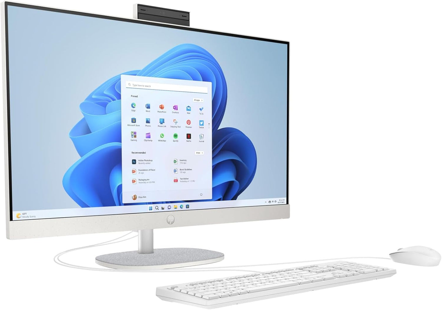 HP 27" All-in-One Desktop Ryzen 3 8GB 512GB SSD + Office