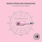 Razer BlackShark V2 X Quartz Pink Gaming Headset (Renewed)