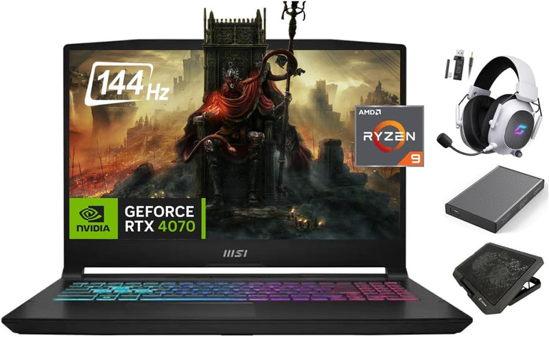 MSI KATANA 15 RTX 4070 Ryzen 9 Gaming Laptop — main product image