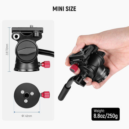 Neewer GM23 Fluid Tripod Head with Quick Release