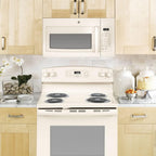 GE E93GEJVM3160DFCC Bisque Over-the-Range Microwave Oven Bundle