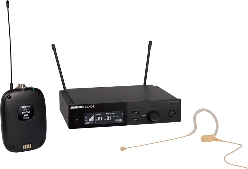 Shure SLXD14/153T-G58 Digital Wireless Mic System MX153T Earset — main product image