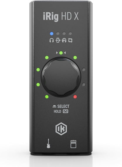IK Multimedia IP-IRIG-HDX-IN Guitar Audio Interface: 96 kHz, iPhone/iPad/PC
