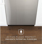 GE GDF535PSRSS Stainless Steel Dishwasher: Front Controls