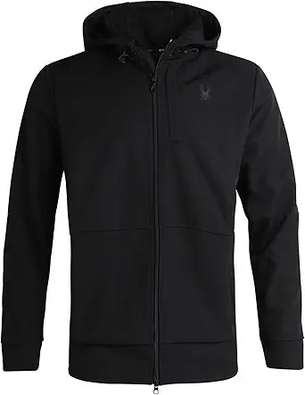 Spyder Men's Fitted Hooded Hybrid Tech Jacket — main product image