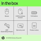 HP Z3700 G2 Wireless Mouse - Natural Silver