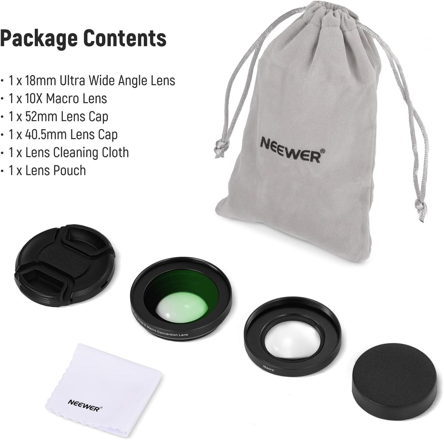NEEWER LS-30 40.5mm Wide Angle Lens - ZV-1F & ZV-E10