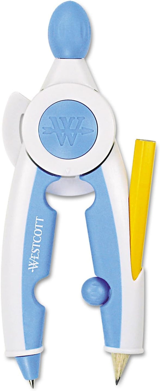 Westcott 14377 Soft Touch School Compass, Microban Protected