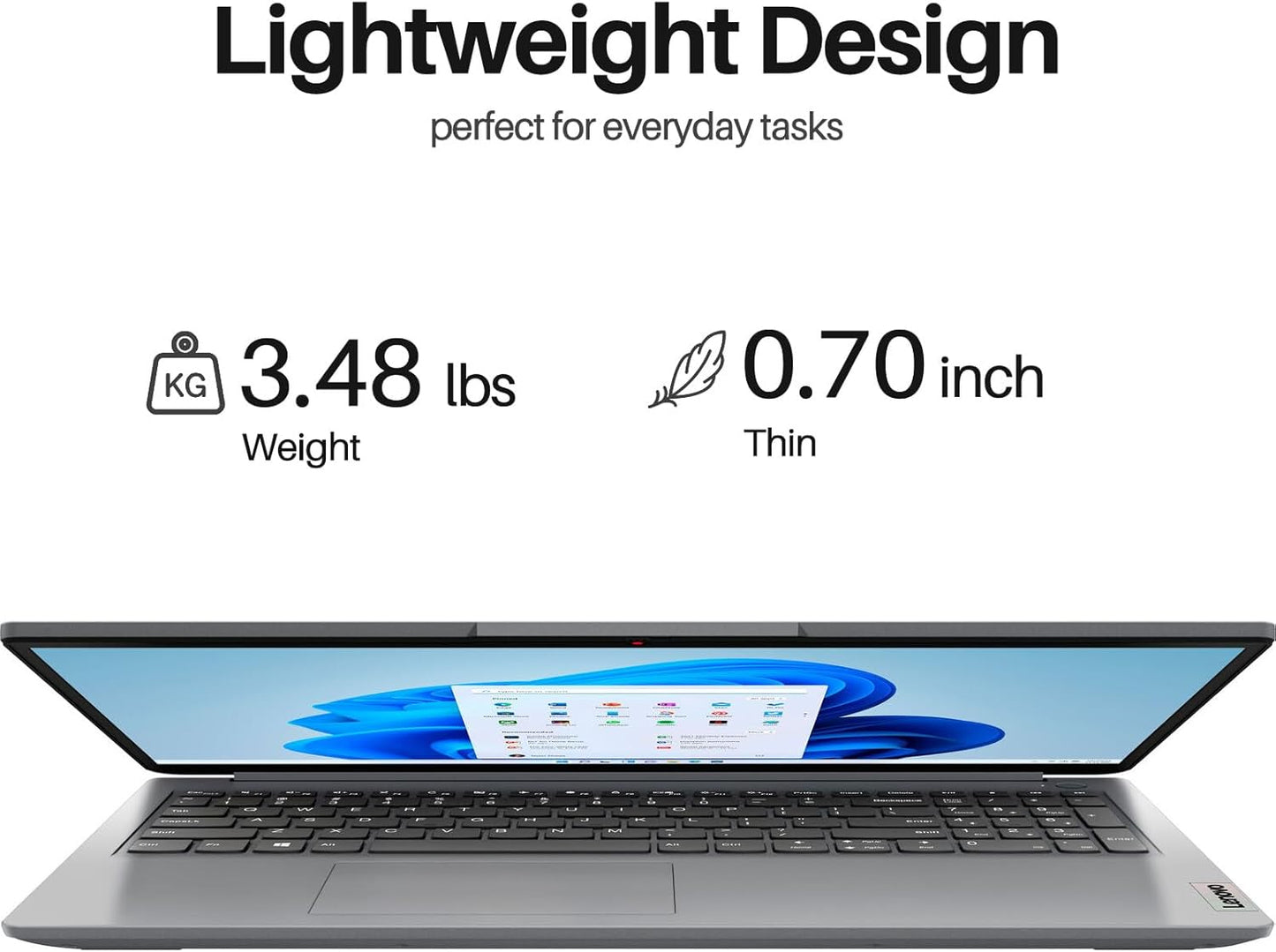 Lenovo IdeaPad 1 AMD Athlon Silver 15.6" Laptop with USB Drive