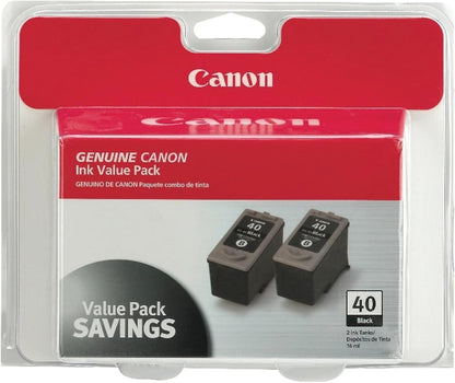 Canon 0615B013 PG-40 Black Twin Pack Ink