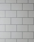Crown M1637 Metro White Tile Wallpaper