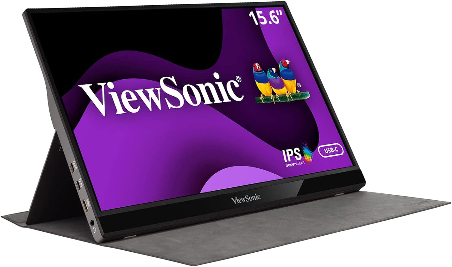 ViewSonic VG1655 15.6" Portable Monitor USB-C Powered