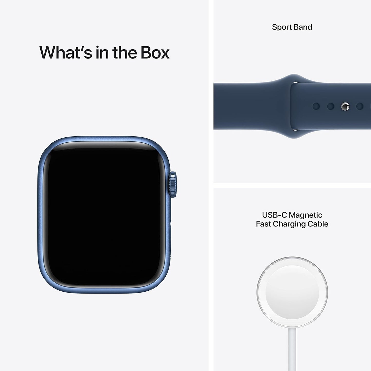 Apple MKJA3LL/A Watch Series 7 45mm Blue (Renewed Premium)