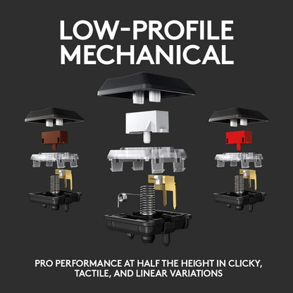 Logitech G815 LIGHTSYNC RGB Clicky Mechanical Keyboard (Renewed)