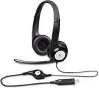 Logitech H390 USB Computer Headset Noise Canceling Microphone Renewed