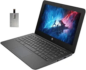 HP HP 2022 11.6" HD Chromebook USB Card Bundle